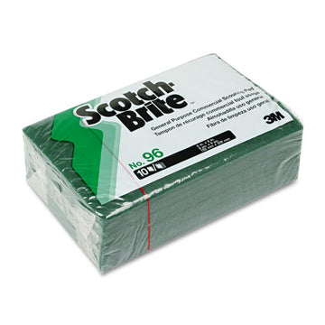 Scotch-Brite™ PROFESSIONAL Commercial Scouring Pad 96, 6 X 9, Green, 10-pack freeshipping - TVN Wholesale